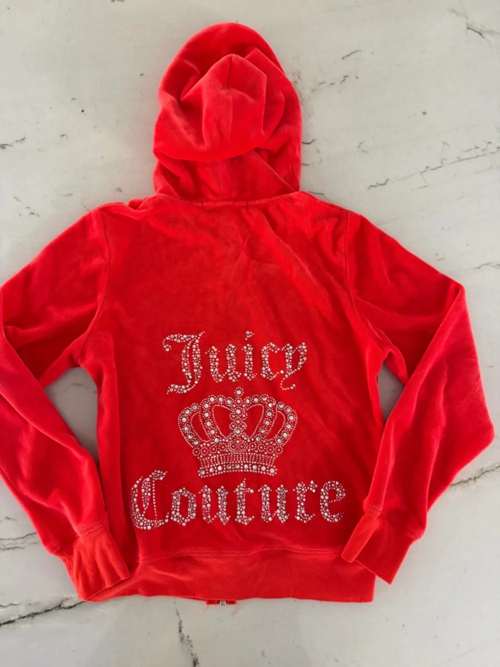 Juicy Couture Rhinestone Tracksuit Women's Large Red - Picture 2 of 13